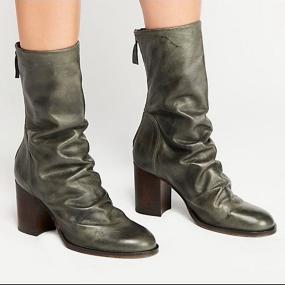 Free People Elle Slouch Block Heel Boot, 40